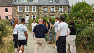 Grow Our Own trainees visiting properties with Housing Officers in West Wales