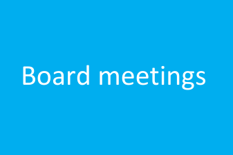 Board meetings graphic