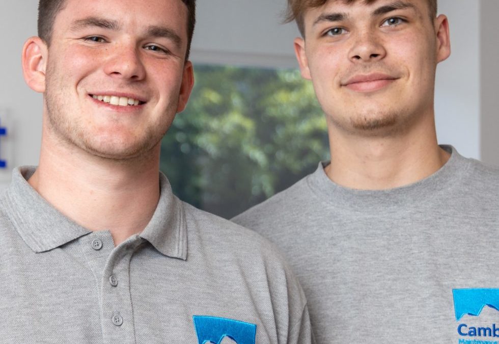 Cambria Maintenance Services Apprentices smiling to camera